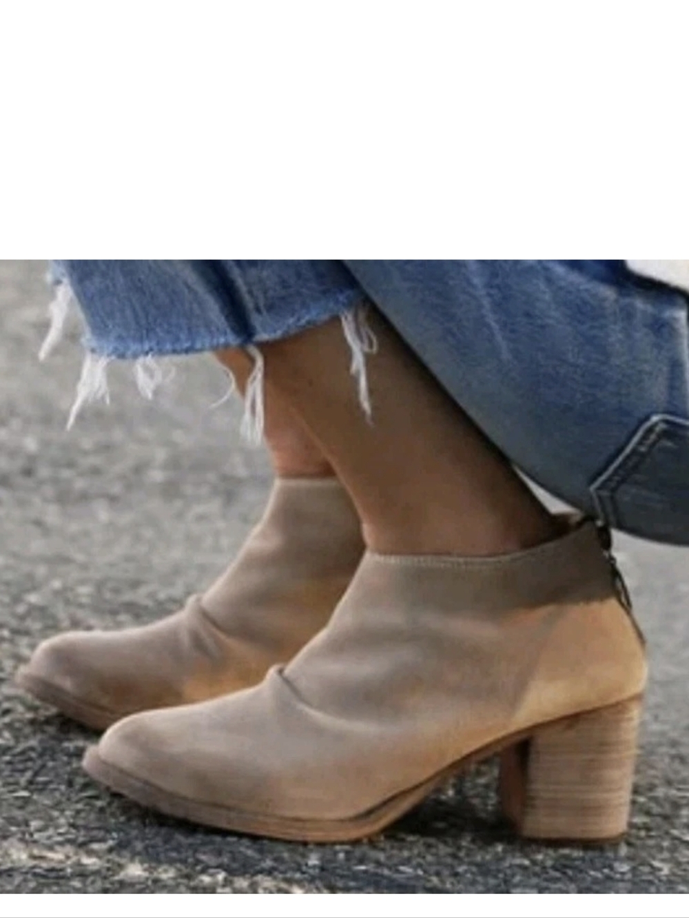 Beek Eaglet Back Zip Suede Leather Ankle Booties – Women